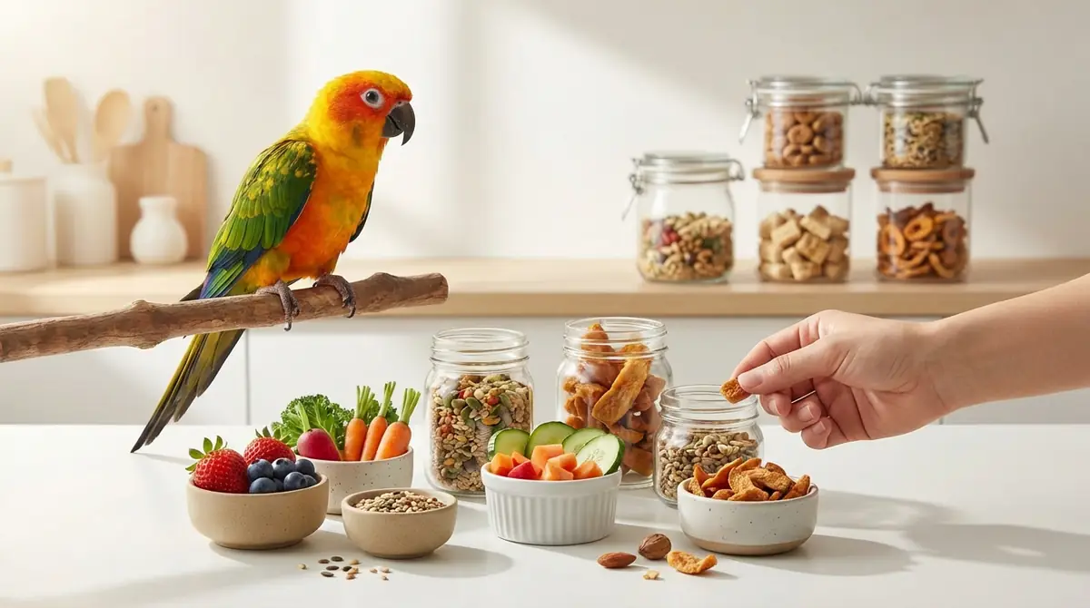 インコのおやつの正しい与え方と保存方法