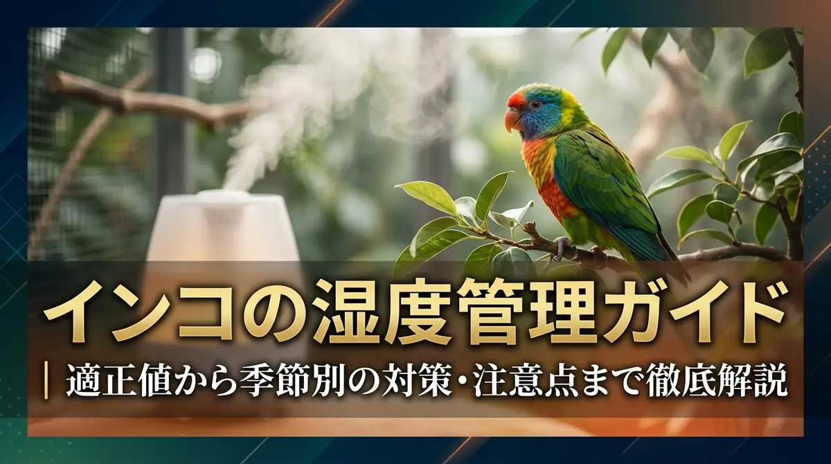 インコの湿度管理ガイド｜適正値から季節別の対策・注意点まで徹底解説