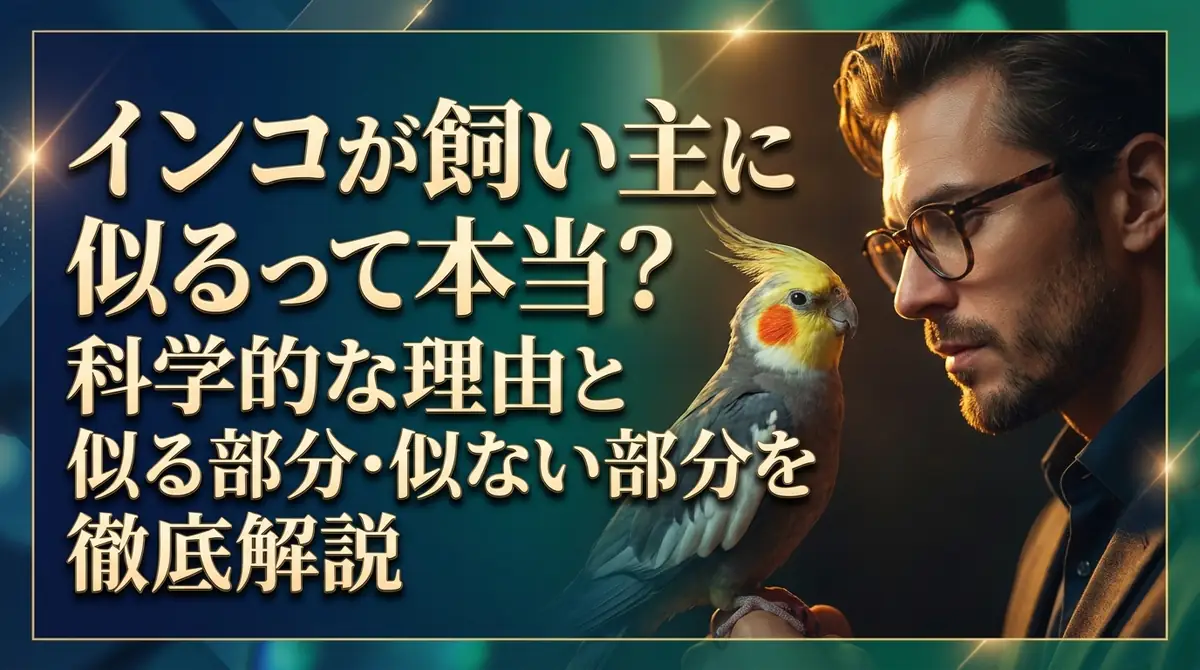 インコが飼い主に似るって本当？科学的な理由と似る部分・似ない部分を徹底解説