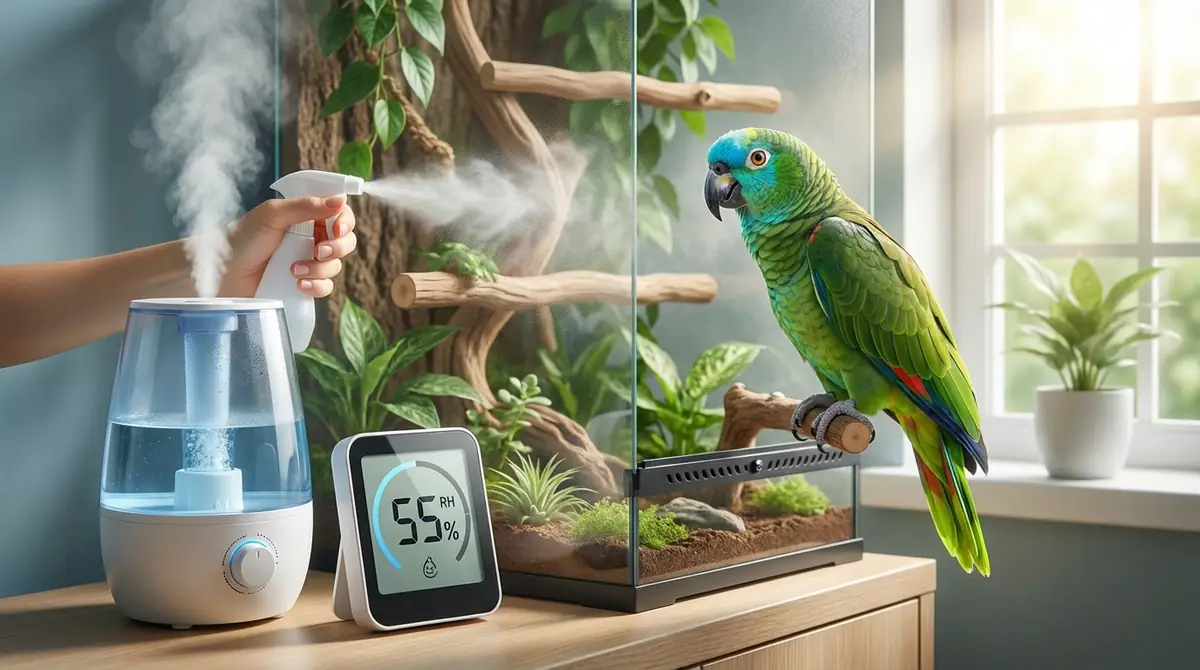 インコの湿度管理に使う道具と正しい使い方