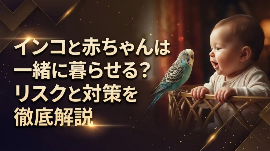 インコと赤ちゃんは一緒に暮らせる？リスクと対策を徹底解説