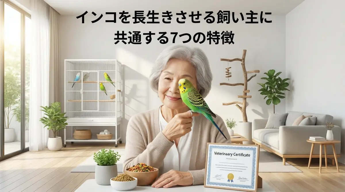 インコを長生きさせる飼い主に共通する7つの特徴
