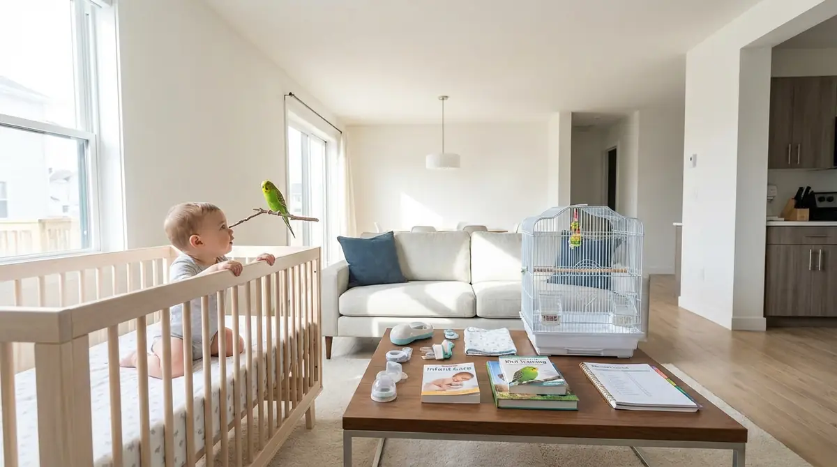 【時系列チェックリスト】インコと赤ちゃんが一緒に暮らすための準備