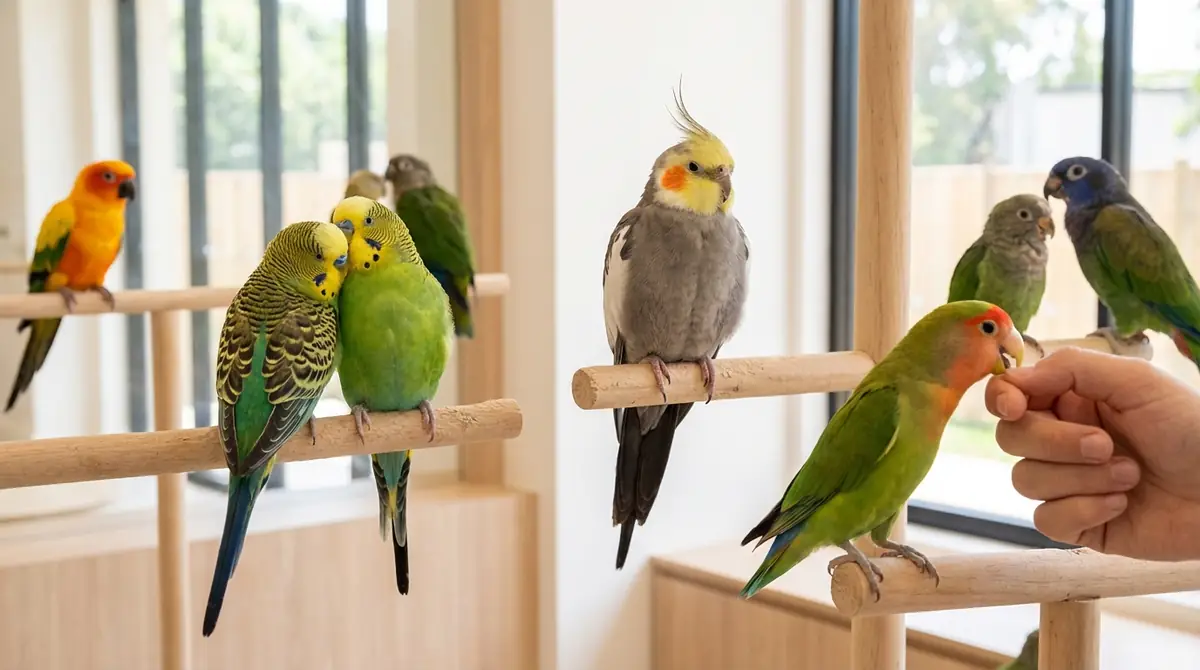 【種類別】インコの寂しがりやすさを比較