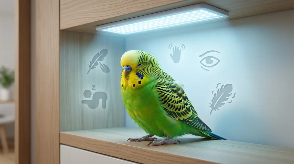 LEDライトの悪影響?インコに現れる5つの危険サイン