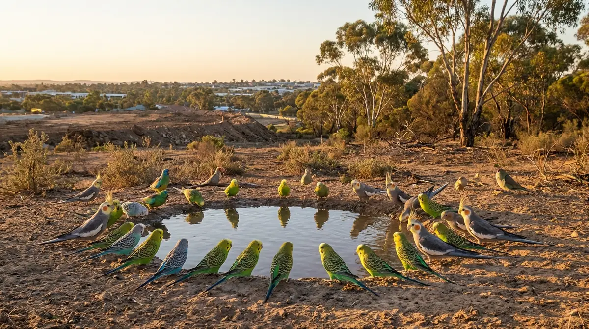 オーストラリアの野生インコが直面している保全問題