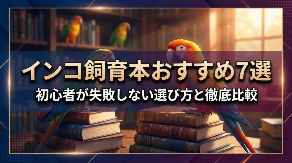 インコ飼育本おすすめ7選｜初心者が失敗しない選び方と徹底比較