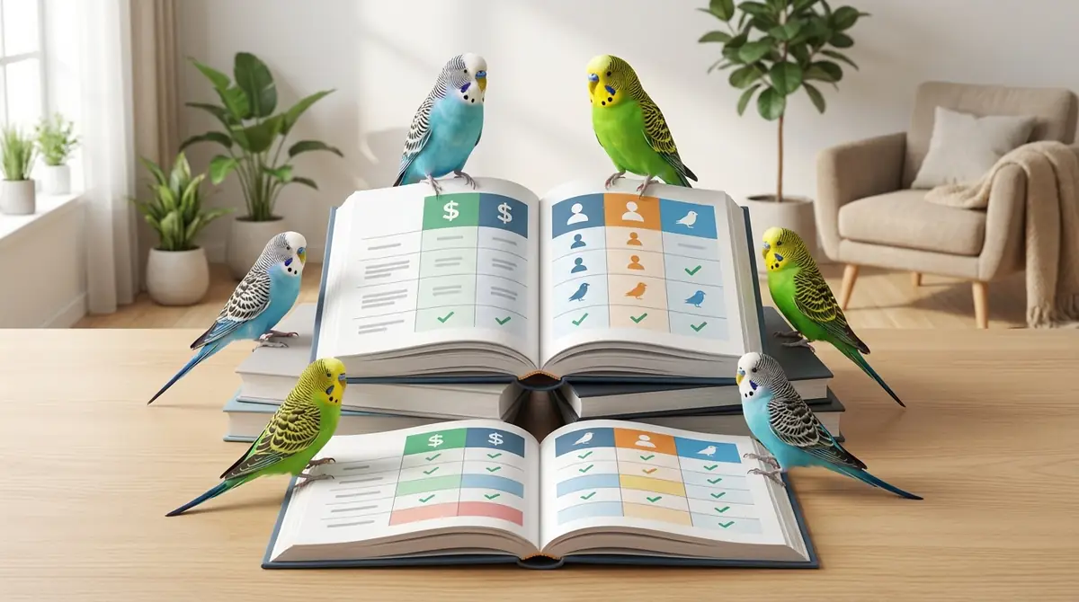 インコ飼育本おすすめ比較表【価格・対象者・特徴が一目でわかる】