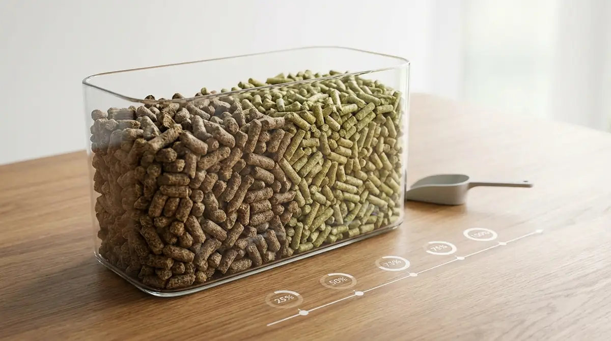 【結論】ペレット切り替えの期間・割合・手順まとめ