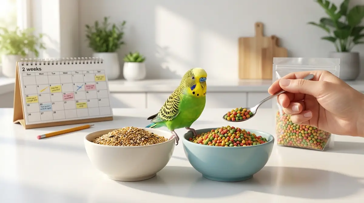 【実践】インコのペレット切り替え2週間スケジュール