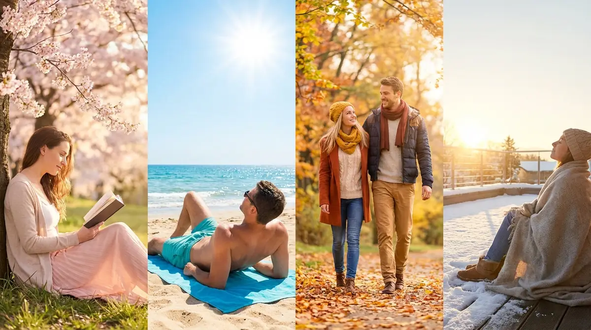 【季節別】日光浴のポイントと注意点