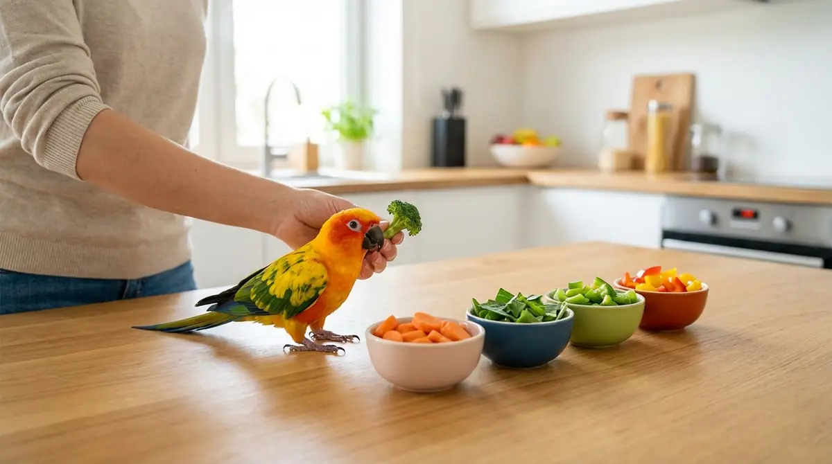 インコへの野菜の与え方【4ステップ実践ガイド】