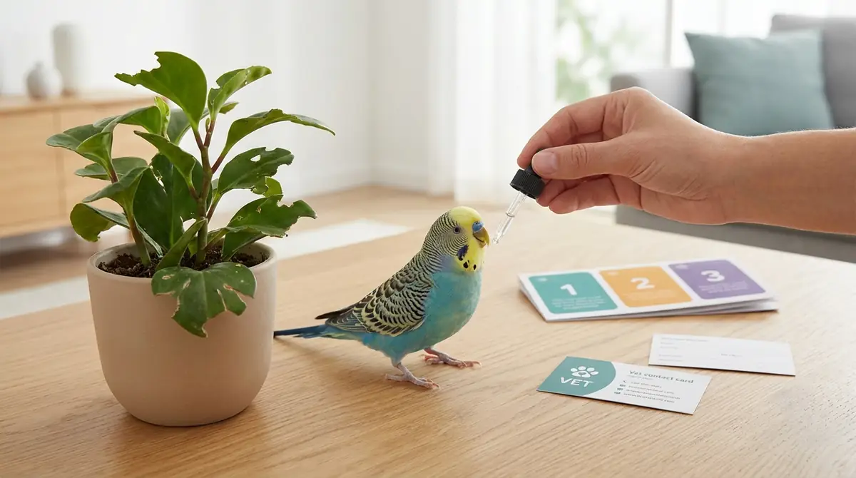 【緊急】インコが植物を食べた時の対処法3ステップ