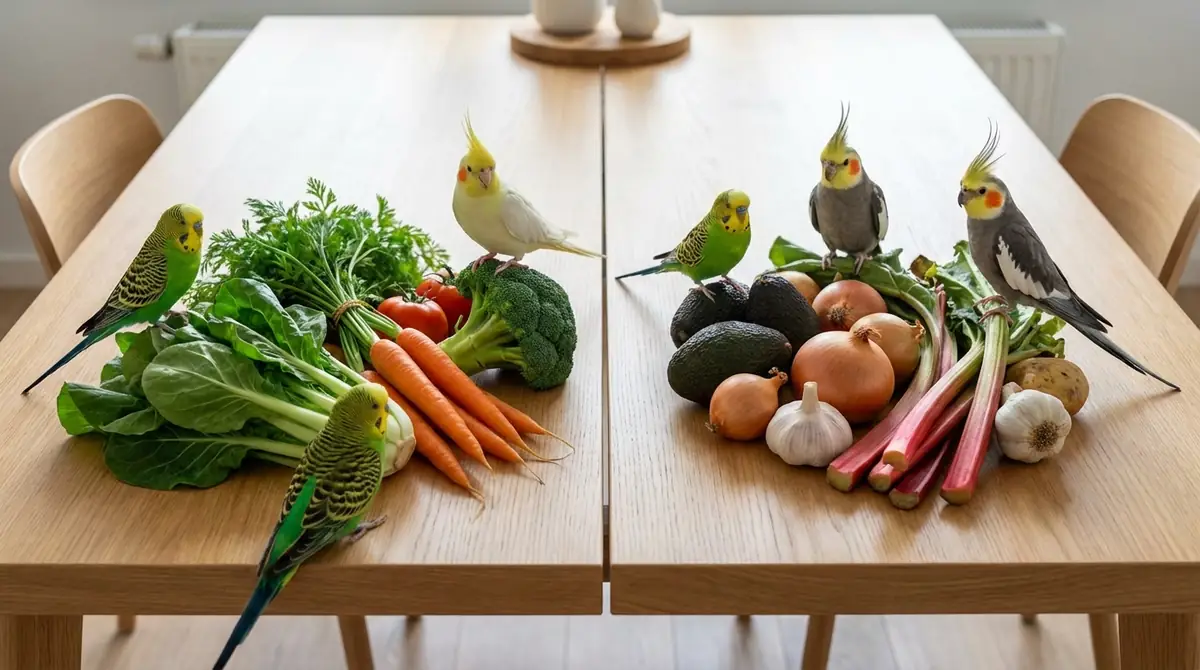 【野菜編】インコが食べてはいけない野菜・食べていい野菜