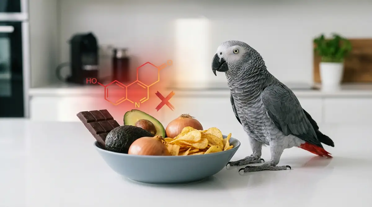 なぜインコは人間の食べ物がダメなのか|中毒の仕組み