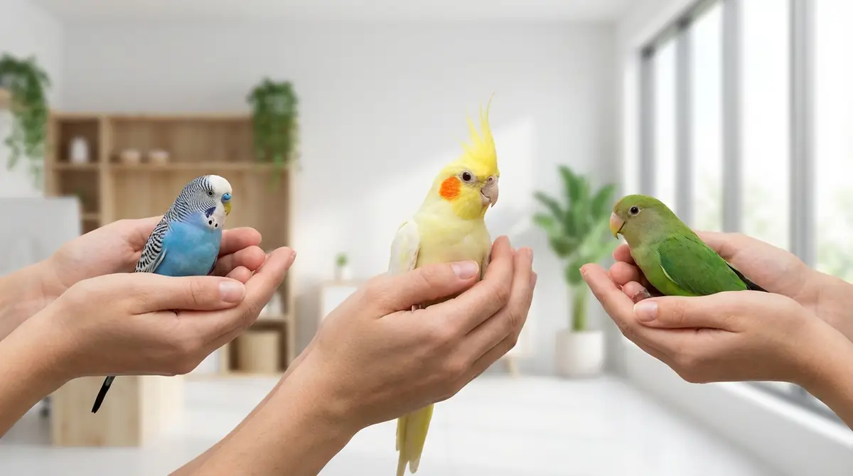 セキセイ・オカメ・コザクラ|種類別の保定のやり方とコツ