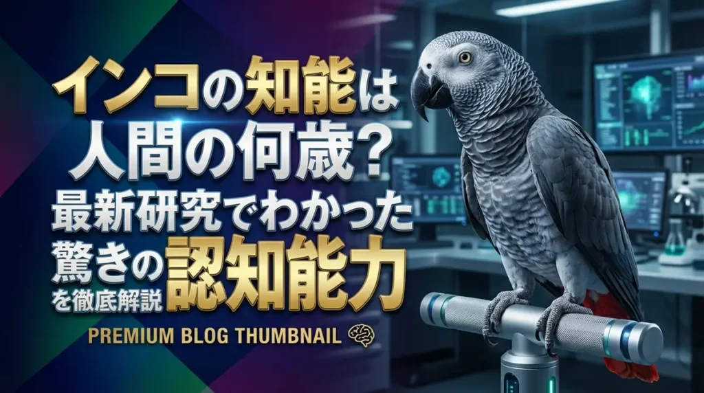 インコの知能は人間の何歳？最新研究でわかった驚きの認知能力を徹底解説