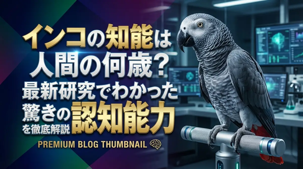 インコの知能は人間の何歳？最新研究でわかった驚きの認知能力を徹底解説