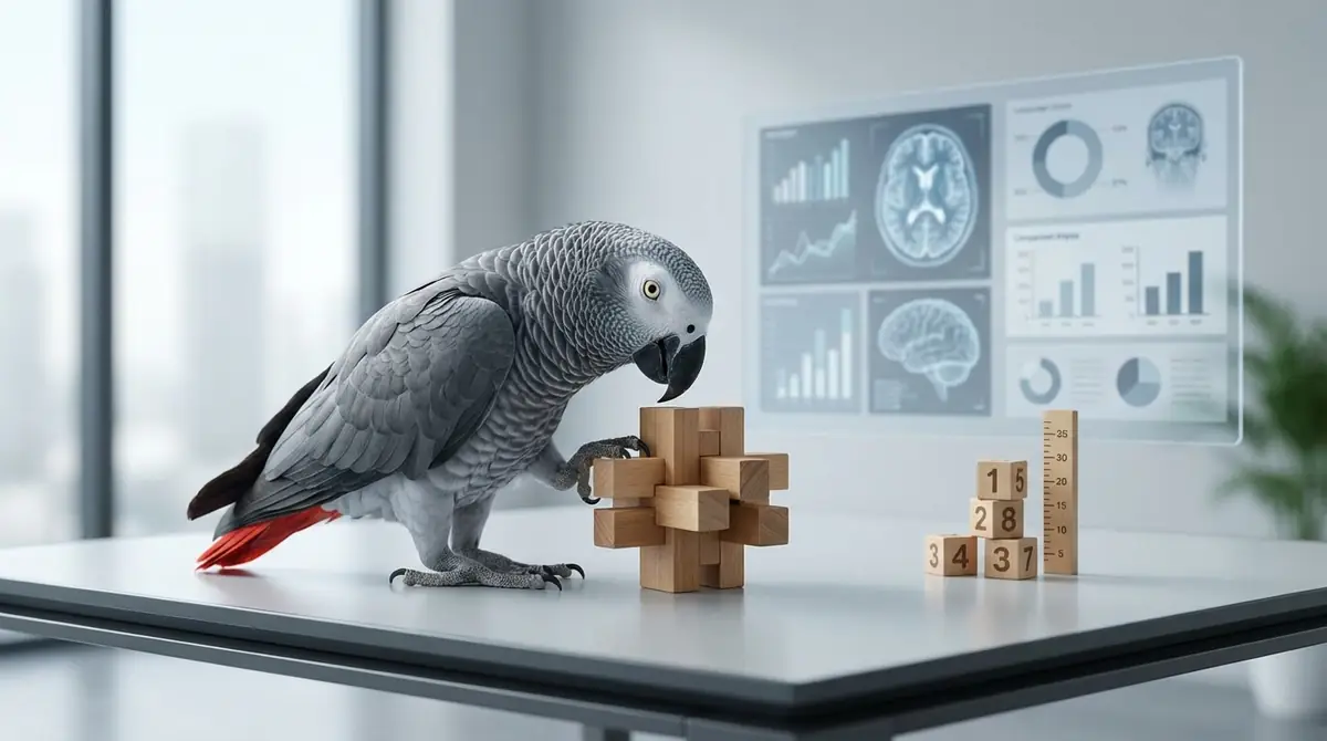 【結論】インコの知能レベルは人間でいうと何歳？研究データが示す答え