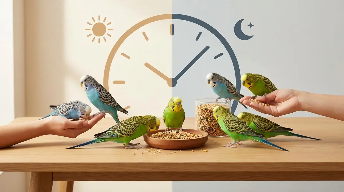 インコに餌を与える回数｜1日何回がベスト？