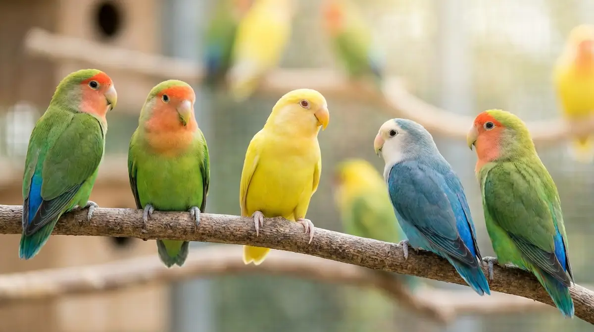 コザクラインコの外見の特徴|カラーと見分け方