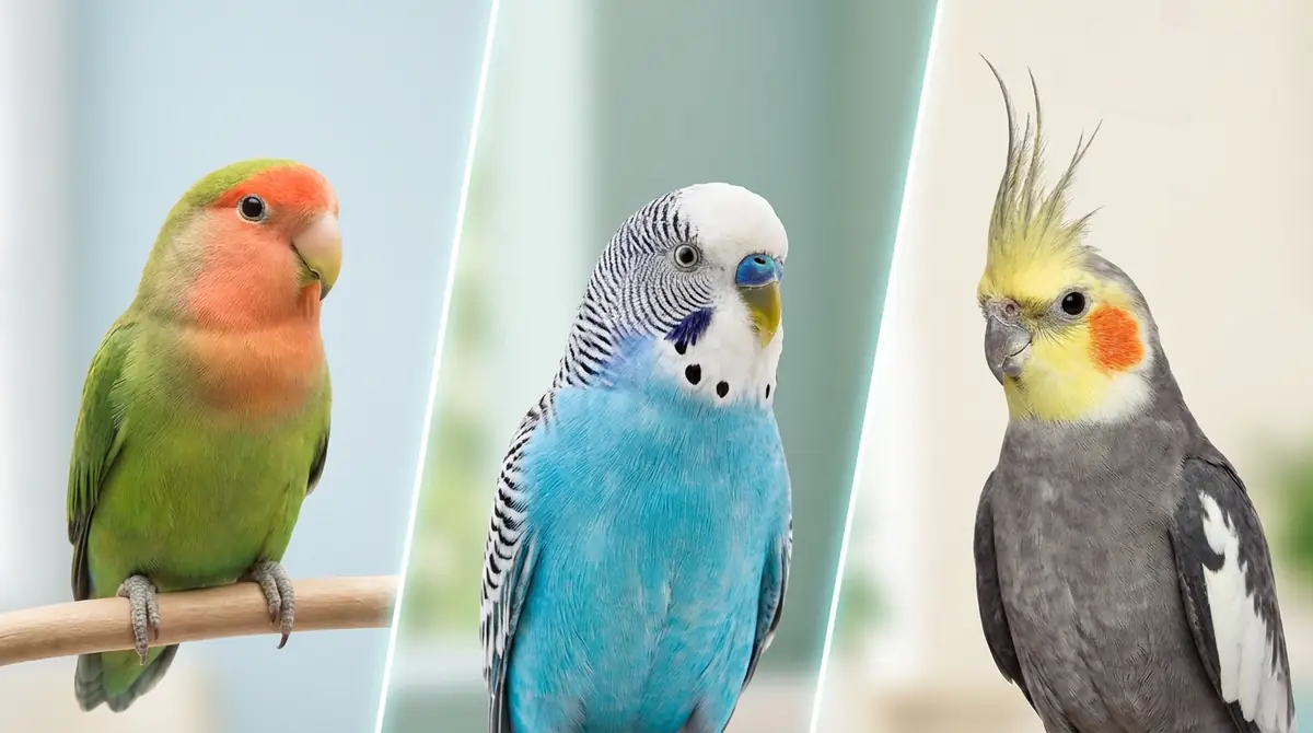 コザクラインコと他のインコの特徴を比較|セキセイ・オカメとの違い