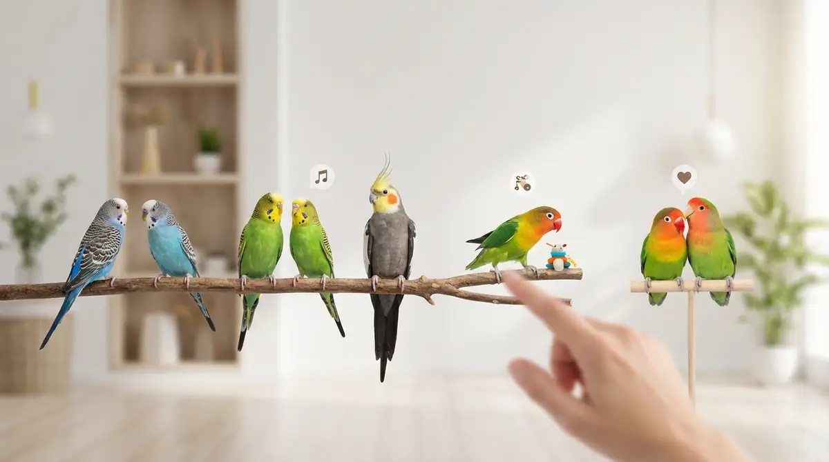 【目的別】あなたに合うインコの種類の選び方