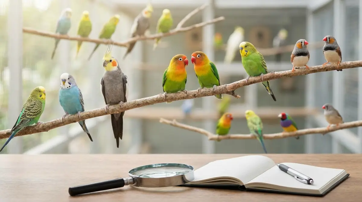 他のインコ・小鳥との特徴を比較