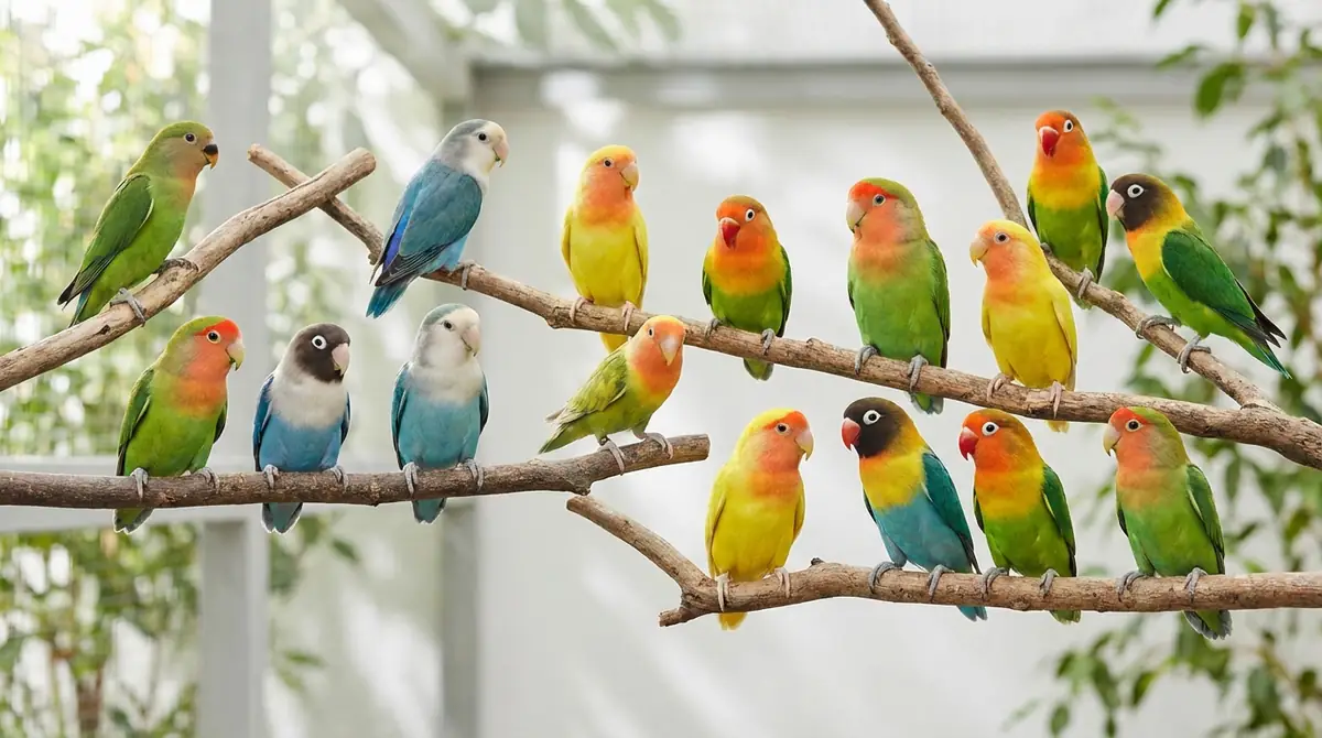 ボタンインコの種類一覧｜9種類の特徴と人気カラー