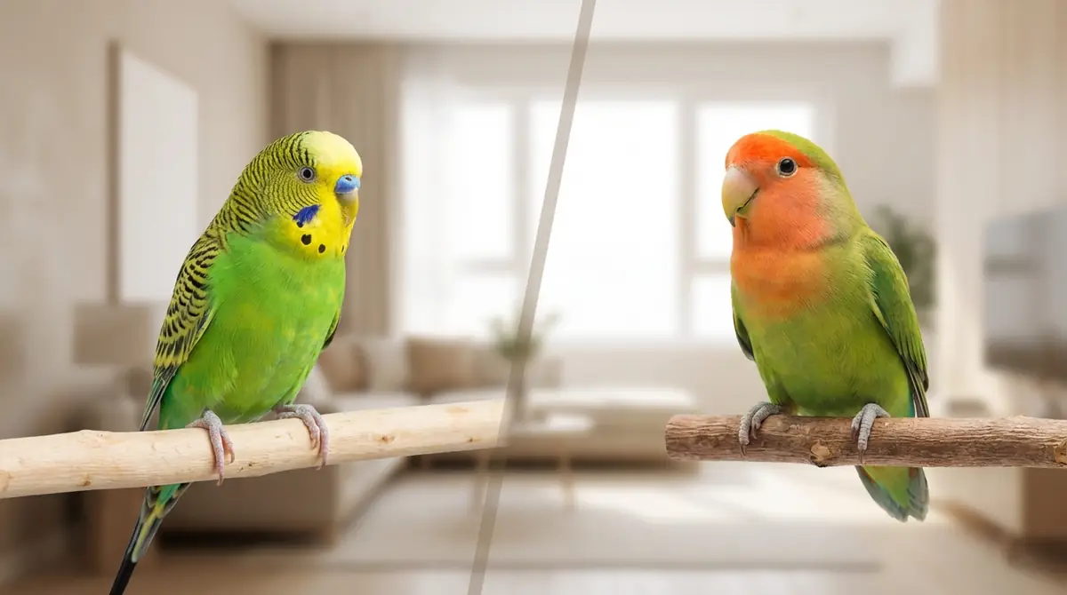 セキセイインコ・コザクラインコとの特徴を比較