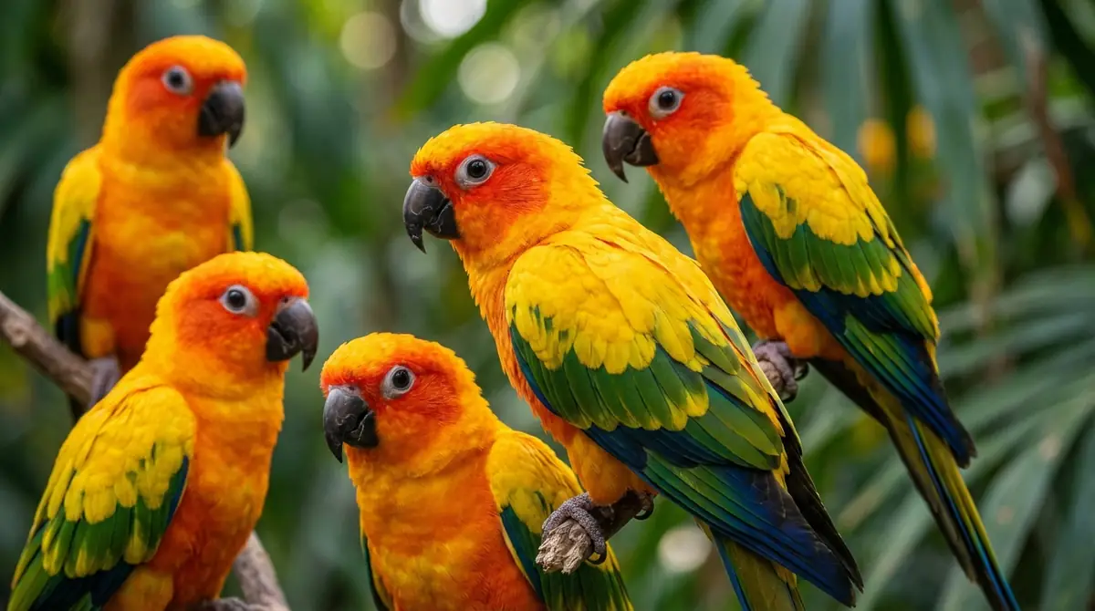 コガネメキシコインコの外見的特徴