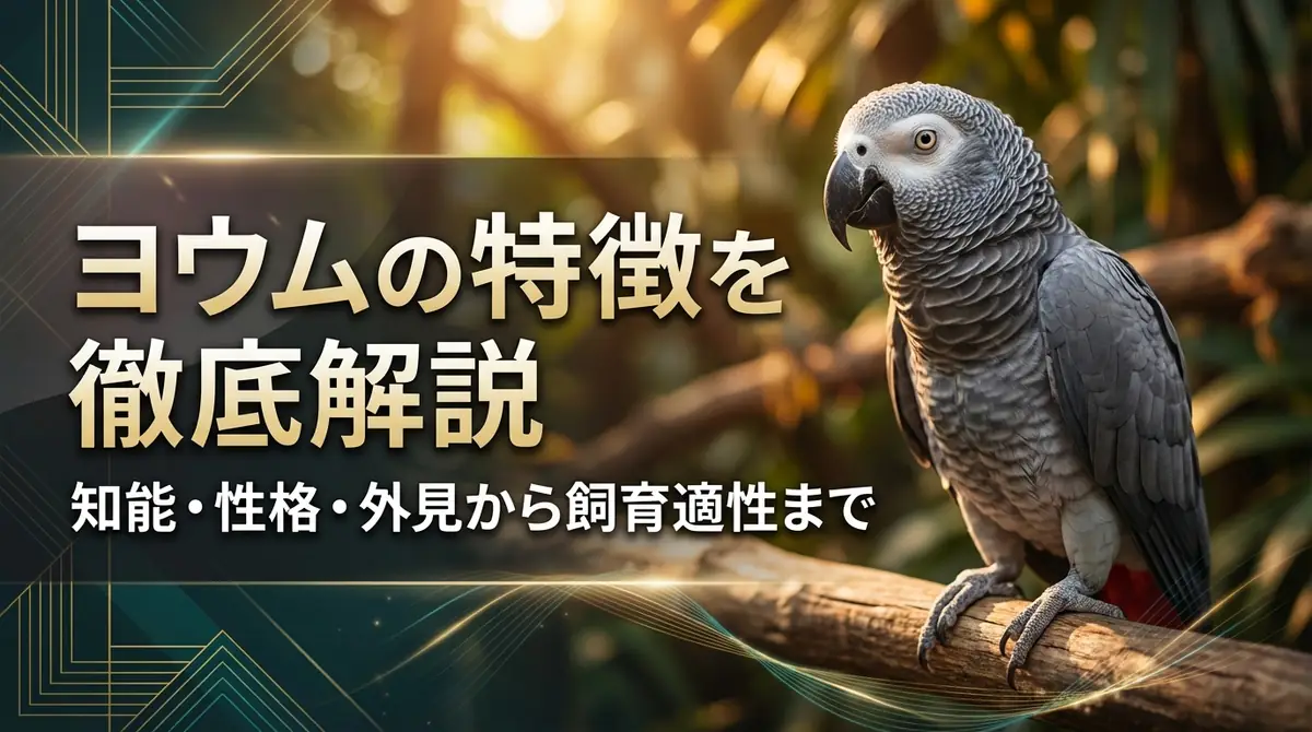 ヨウムの特徴を徹底解説｜知能・性格・外見から飼育適性まで