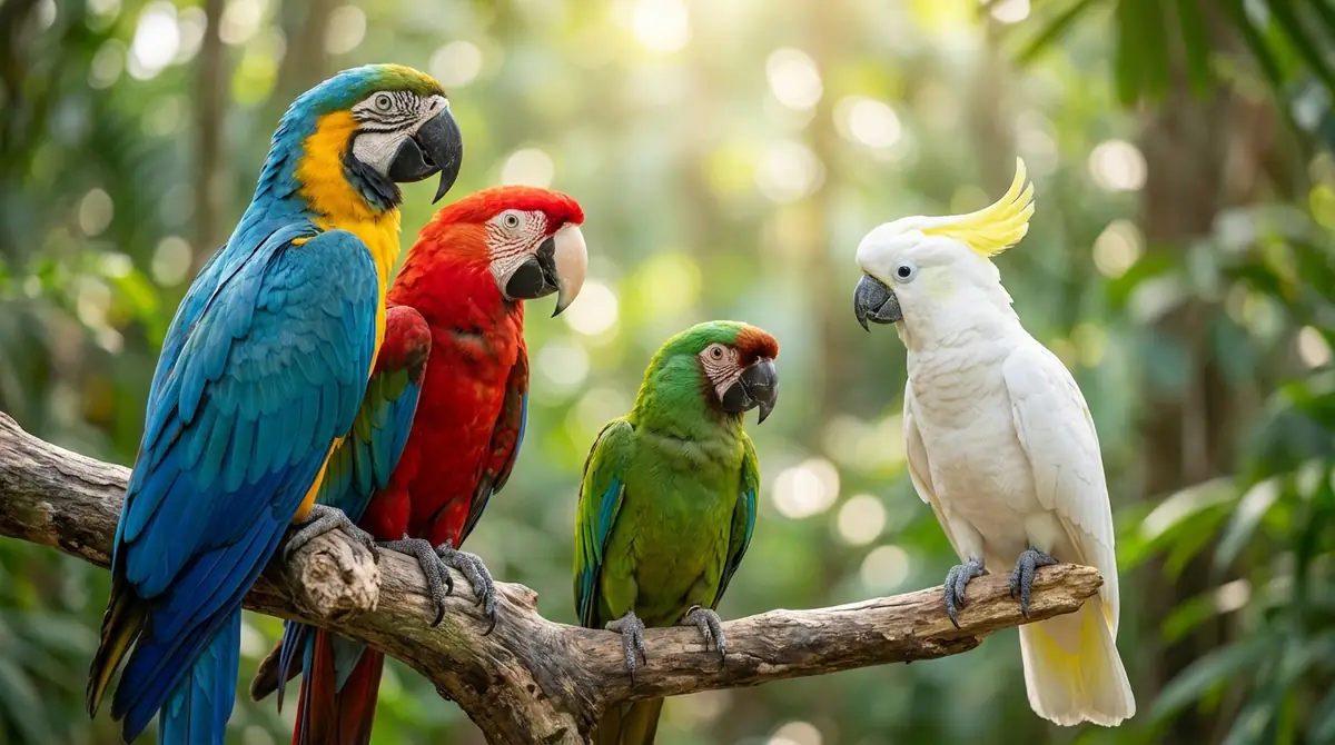 大型インコとは？中型インコ・オウムとの違いを解説