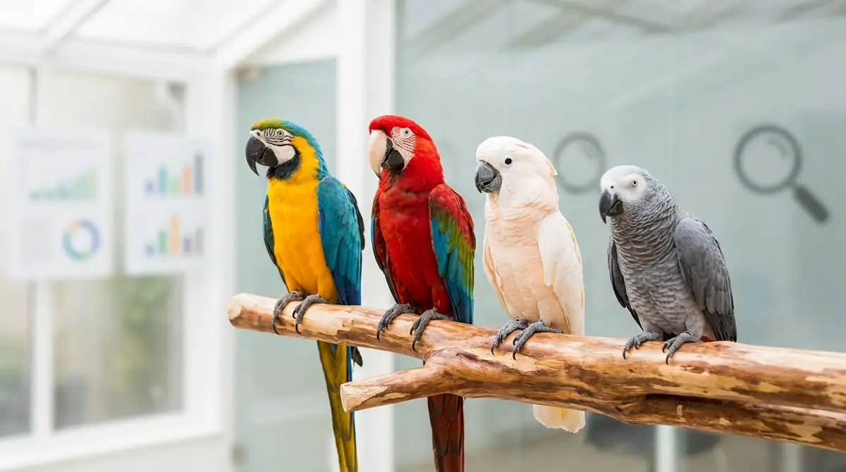 大型インコ・大型オウムの種類一覧｜人気12種の特徴・性格・価格を紹介