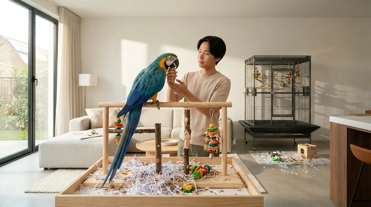 大型インコを飼う前に知っておくべき5つの現実