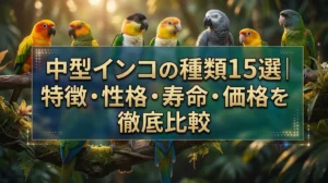 中型インコの種類15選｜特徴・性格・寿命・価格を徹底比較