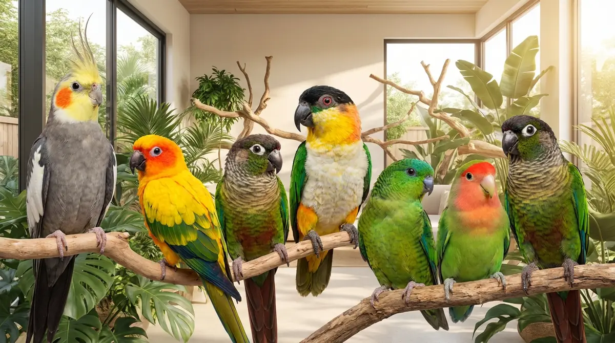 人気の中型インコ7種を一覧で紹介