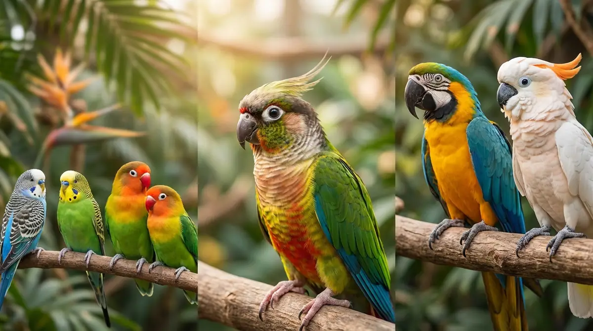 中型インコとは?定義と小型・大型との違い