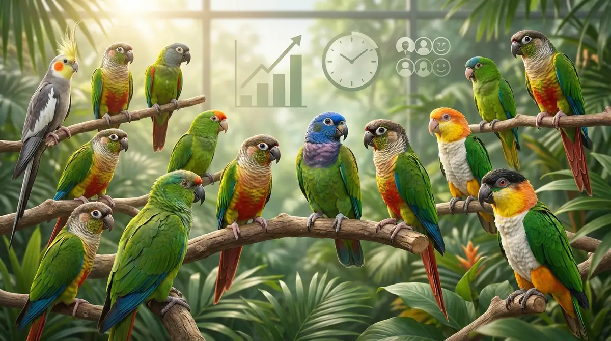 中型インコ全15種の特徴・性格・寿命を徹底解説