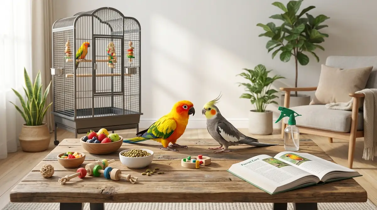 中型インコを飼う前に知っておくべき5つのこと