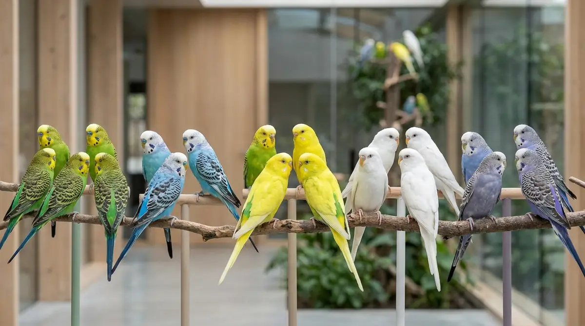 セキセイインコの色は約30種類|5つの系統で分類できる