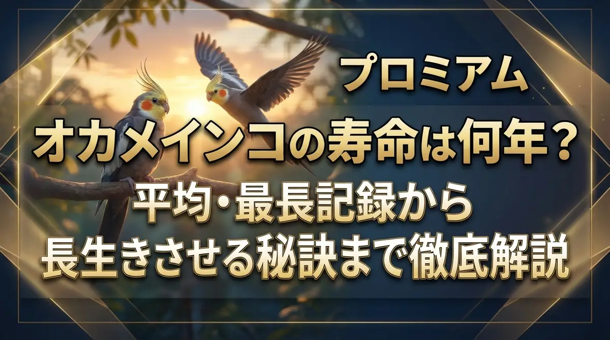 オカメインコの寿命は何年?平均・最長記録から長生きさせる秘訣まで徹底解説