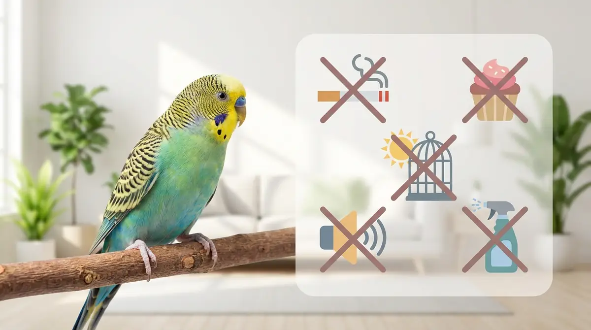 セキセイインコの寿命を縮めるNG行動5選