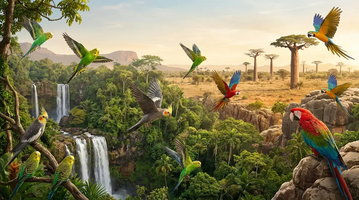 インコの原産地と生息環境