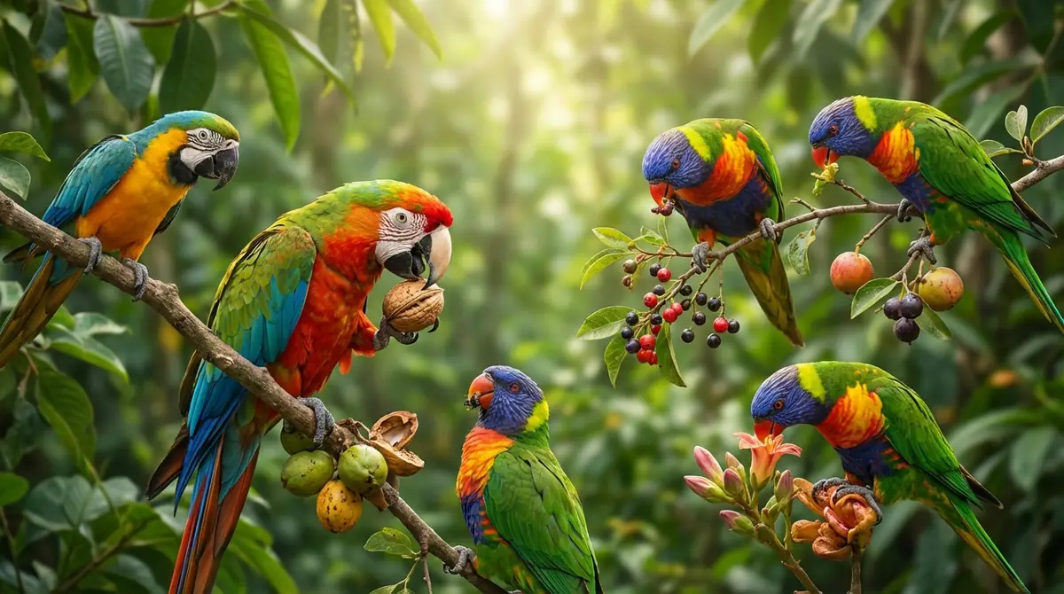 野生インコの食性と採餌行動