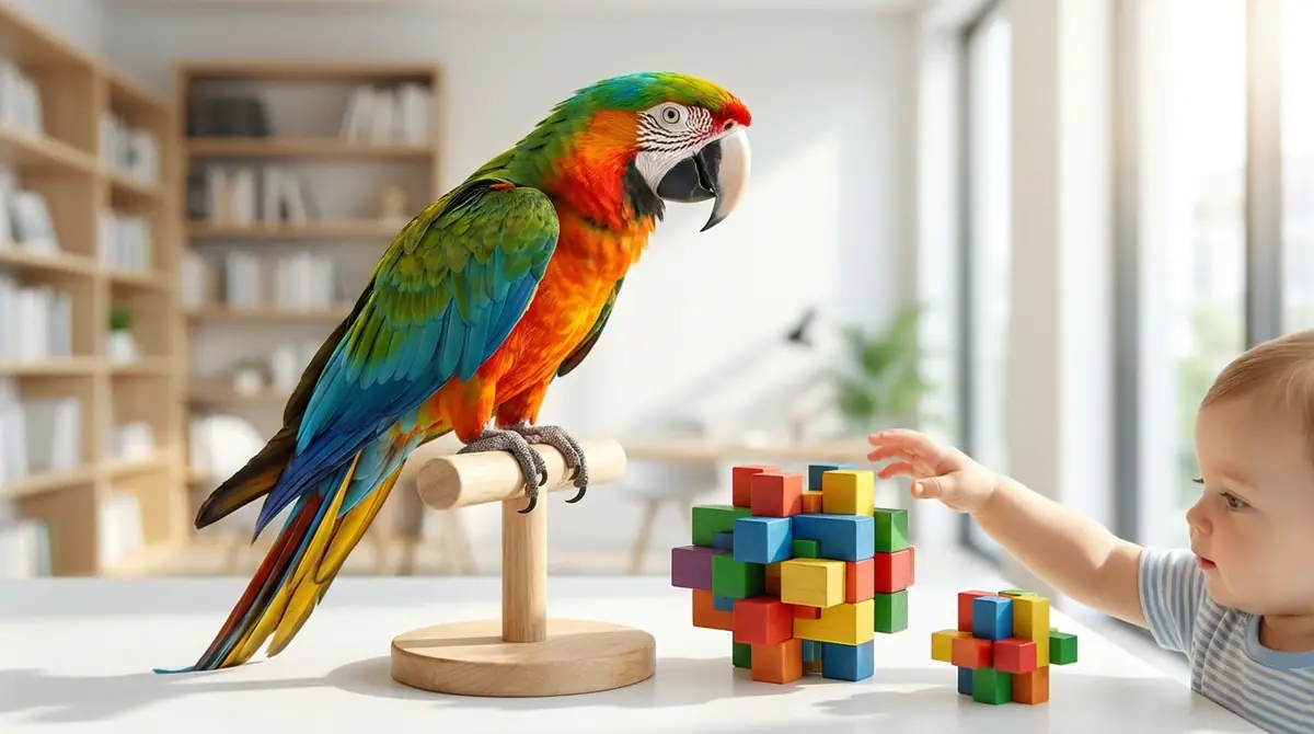 【結論】インコの知能は人間の2〜5歳相当|種類で大きく異なる