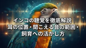インコの聴覚を徹底解説｜耳の位置・聞こえる音の範囲・飼育への活かし方