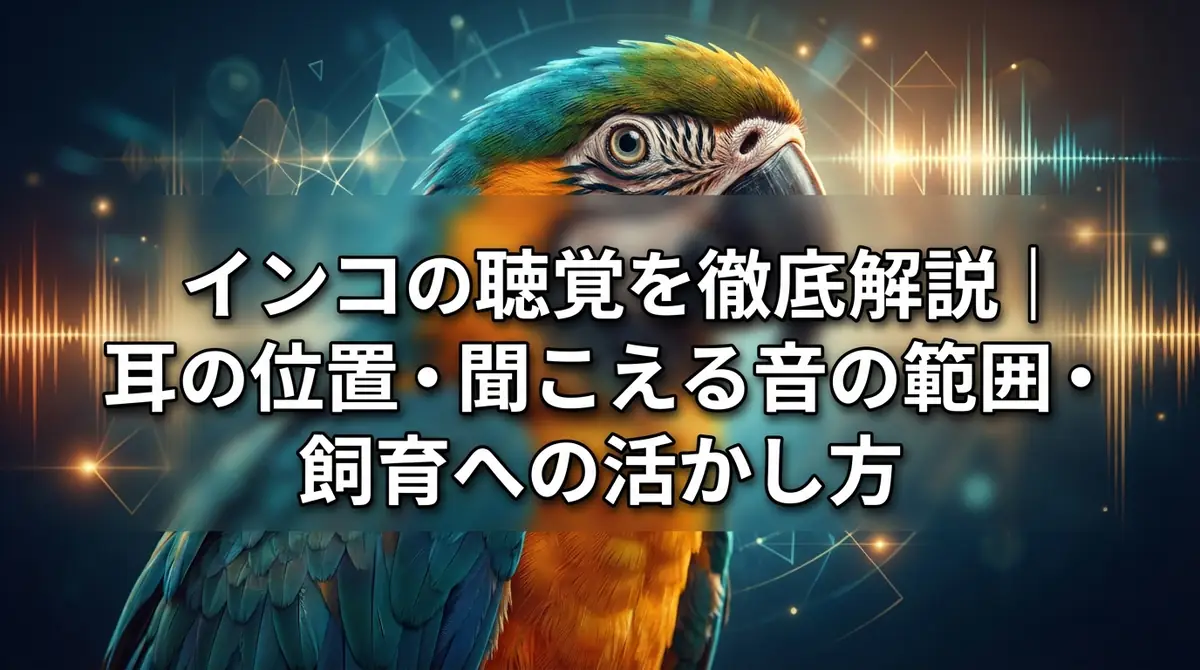 インコの聴覚を徹底解説｜耳の位置・聞こえる音の範囲・飼育への活かし方