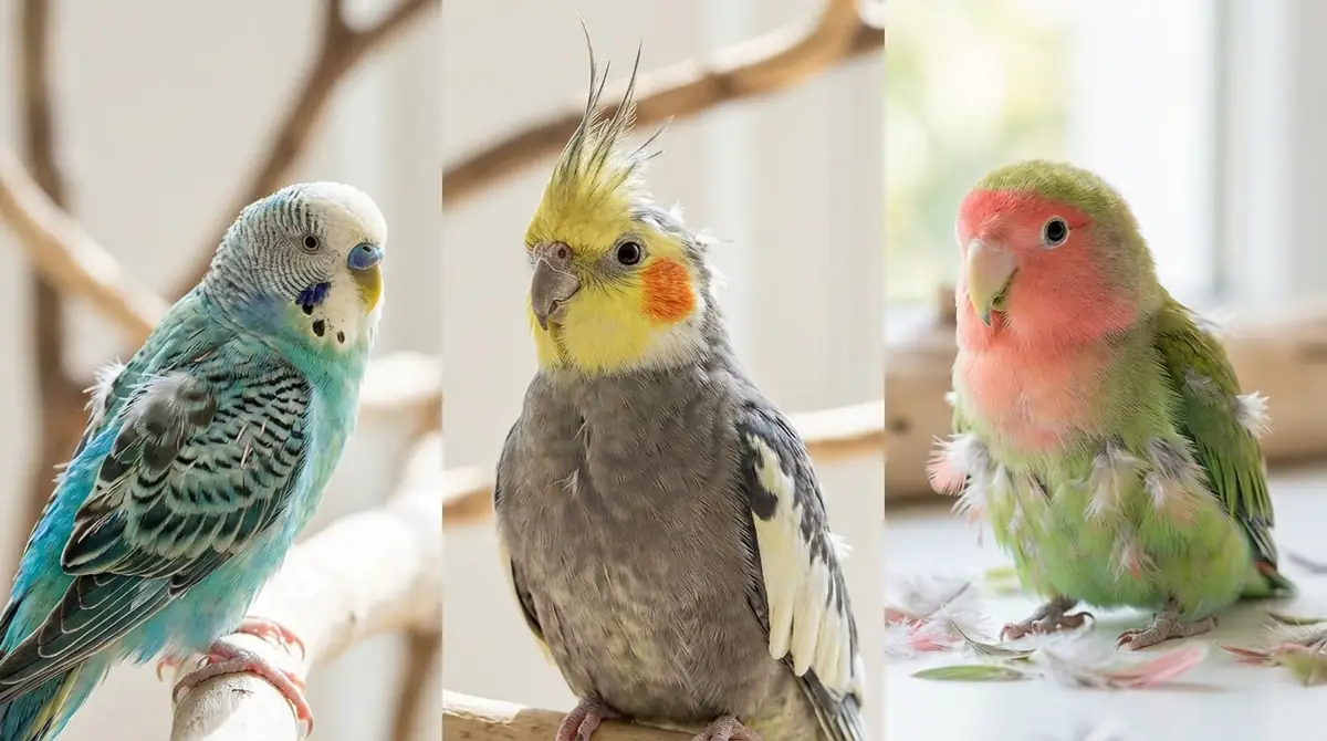 【種類別】セキセイ・オカメ・コザクラインコの換羽期の特徴