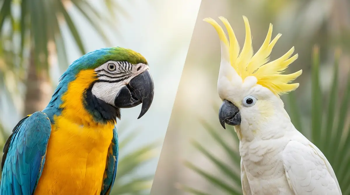 【結論】インコとオウムは「冠羽の有無」で見分けられる